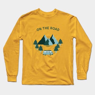 on the road van and mountain Long Sleeve T-Shirt